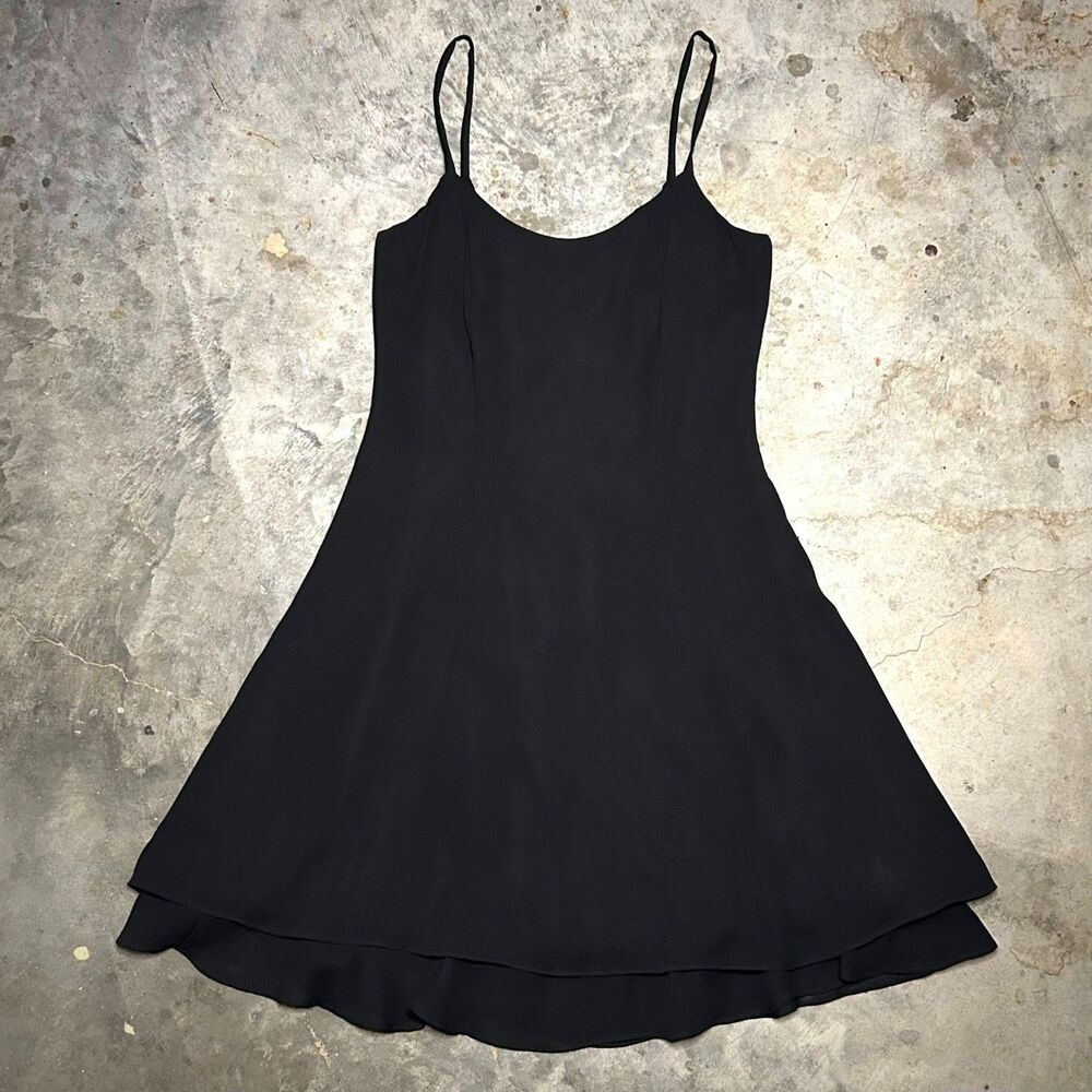 Be Smart 90s Black Spaghetti Strap Mini Dress USA